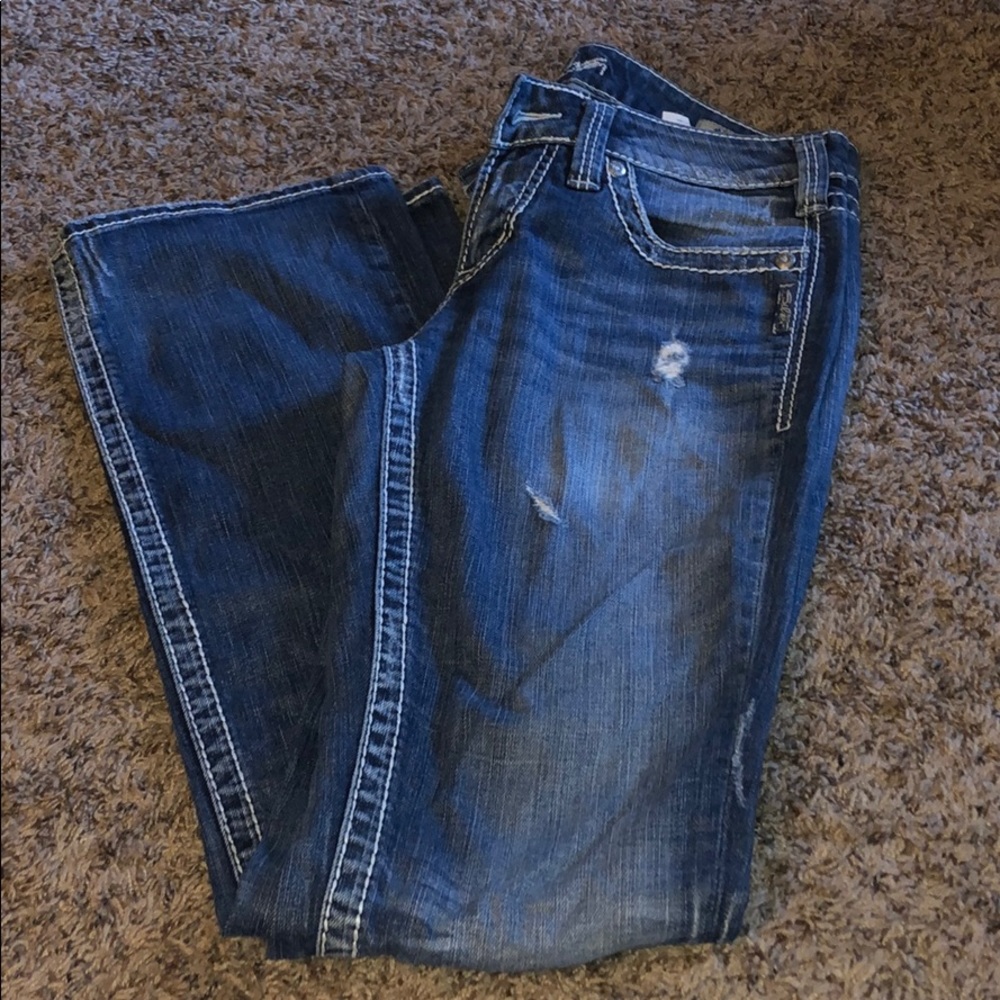 Silver jeans!